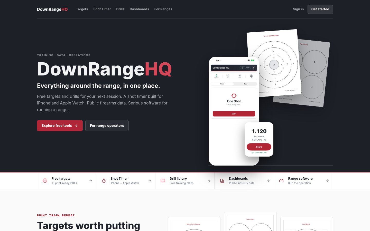 DownRangeHQ website
